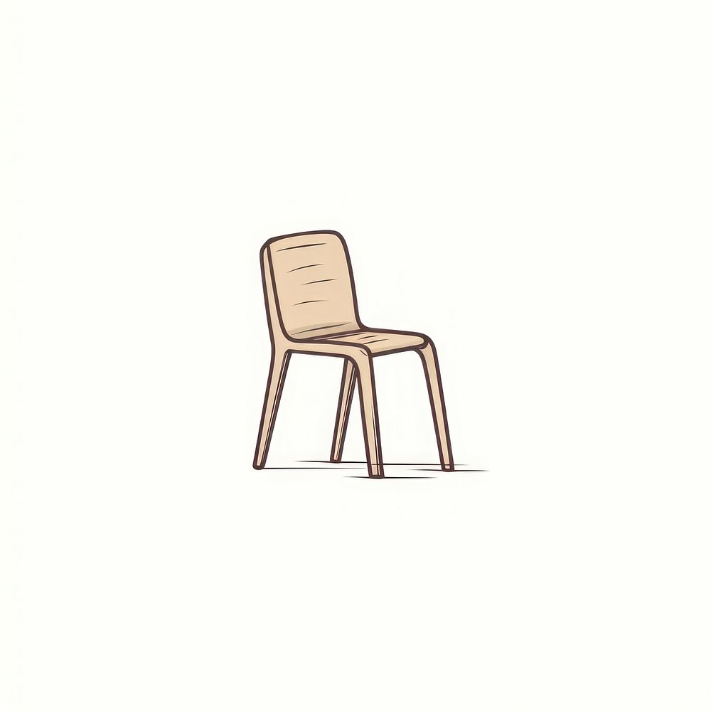 Chair icon furniture drawing wood.