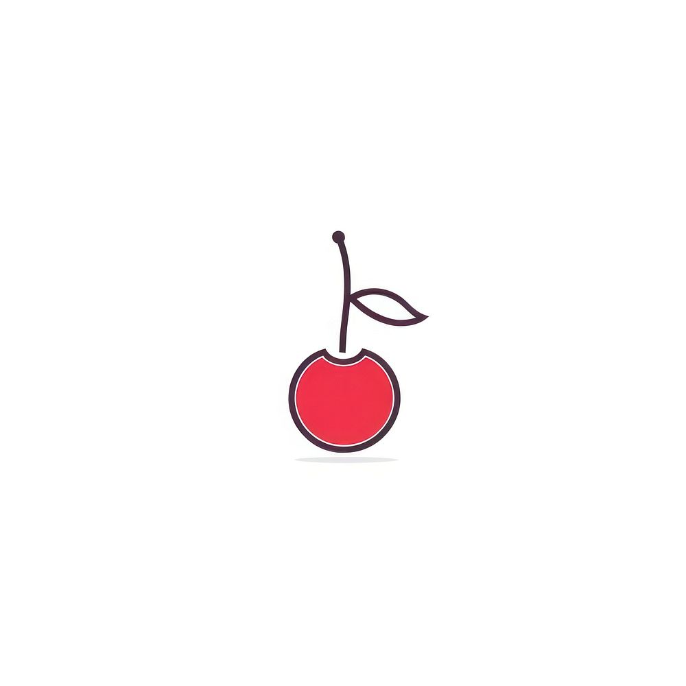 Cherry icon fruit plant food.