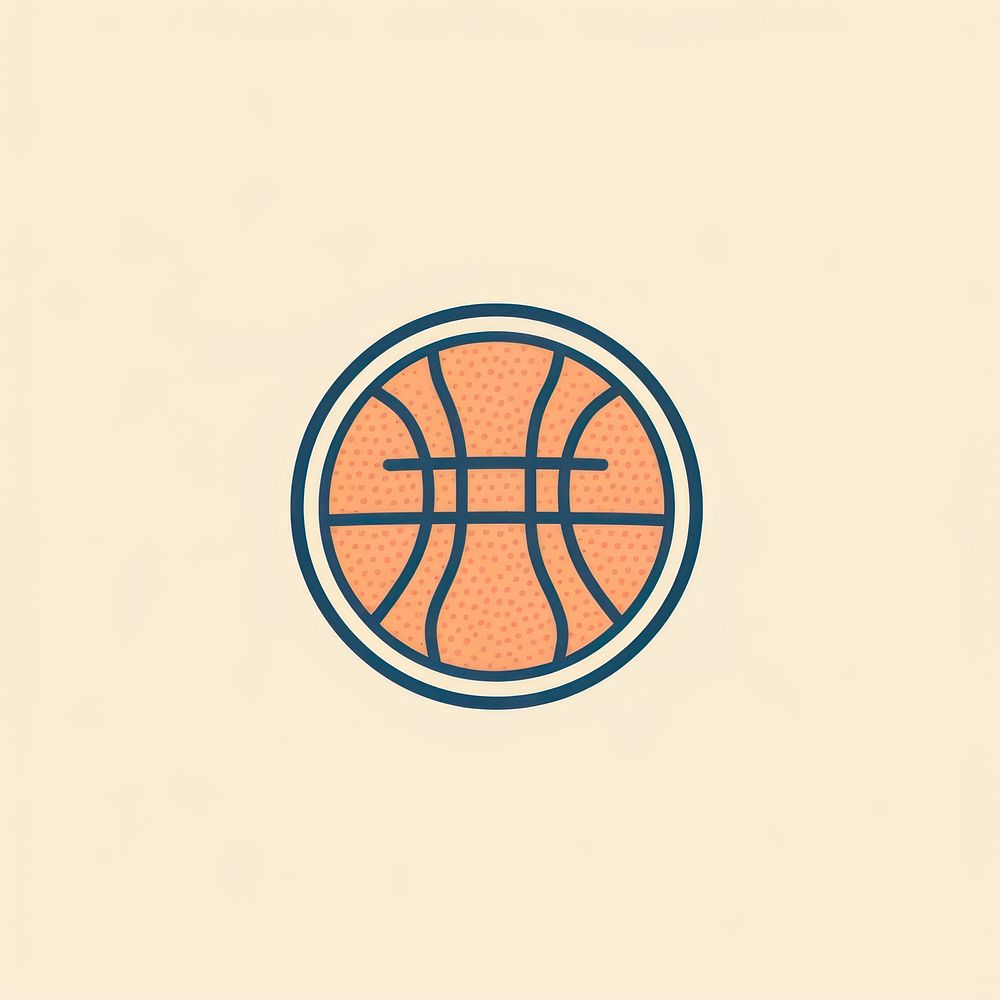 Basketball icon shape logo competition.