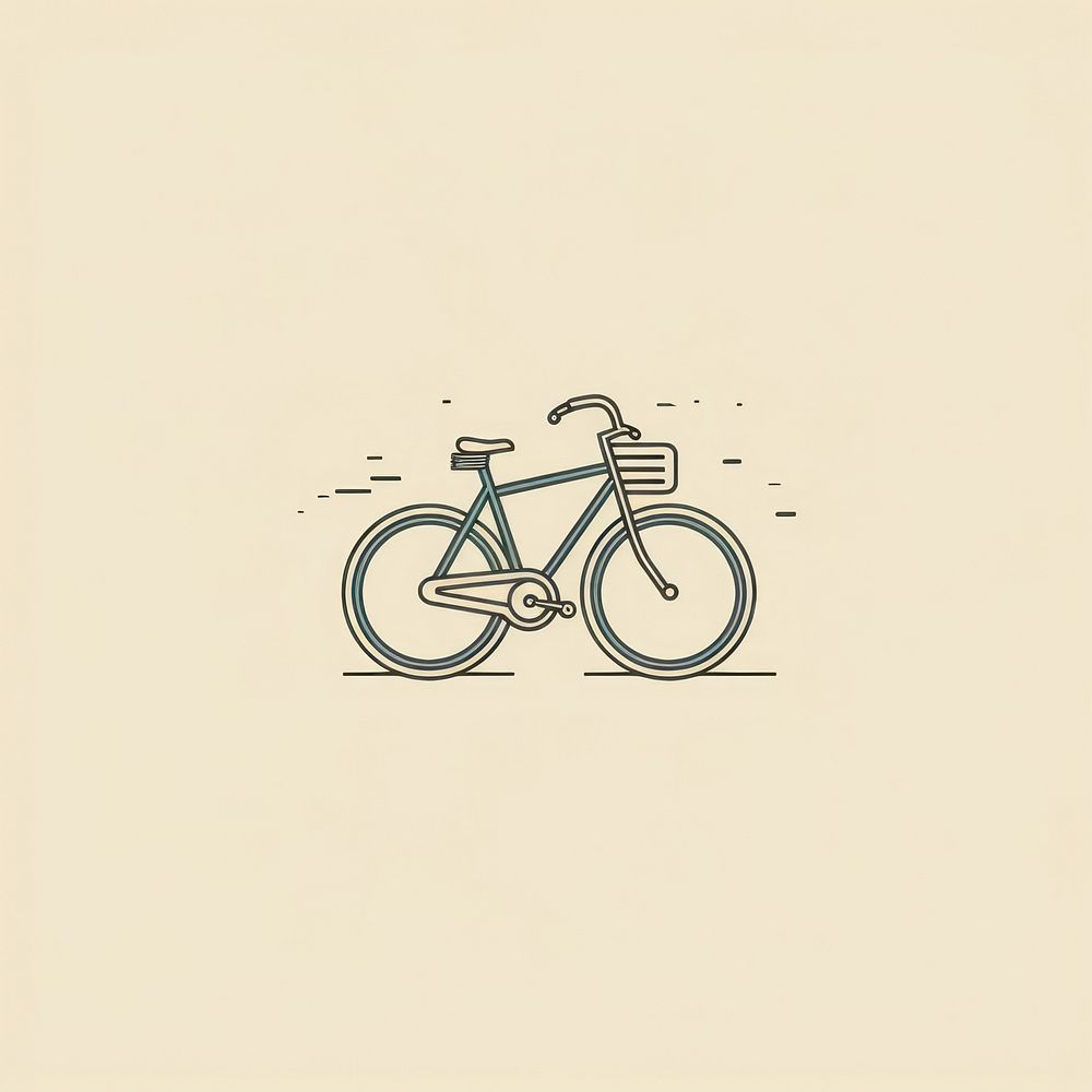 Bicycle icon vehicle drawing wheel.