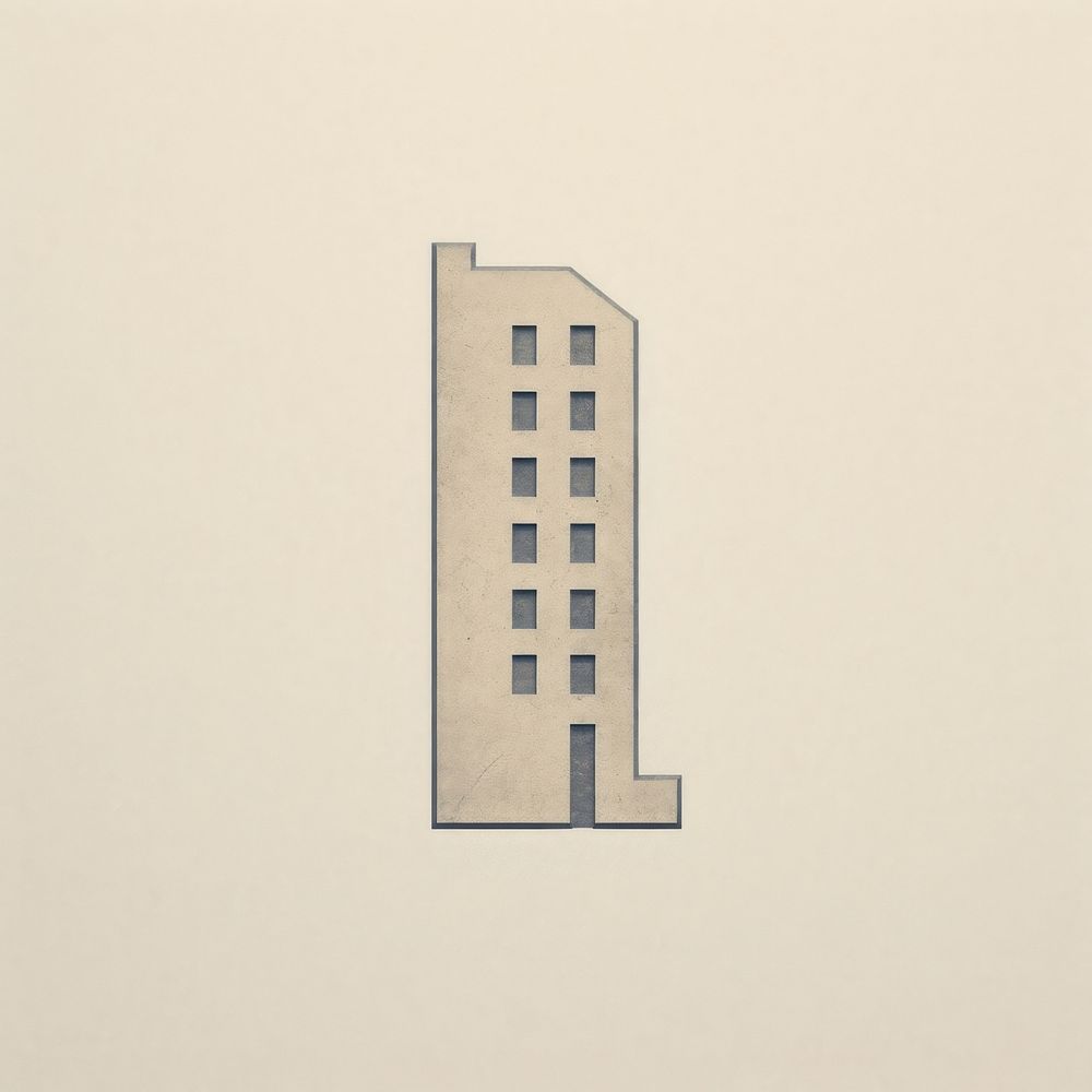 Building icon architecture drawing sketch.