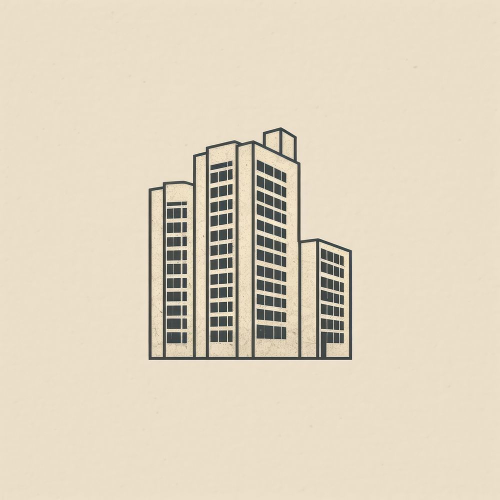 Buildings icon drawing architecture sketch.