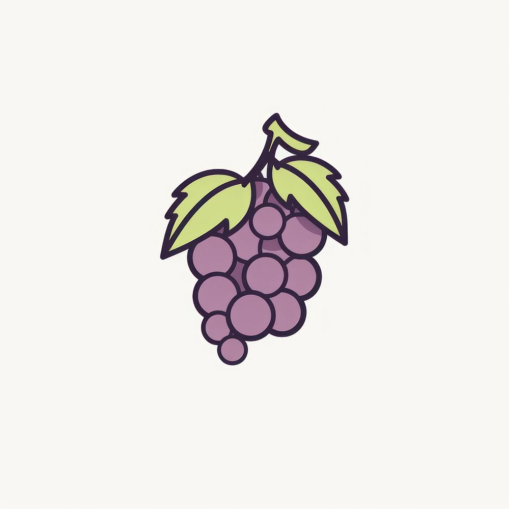 Grape icon grapes fruit plant.