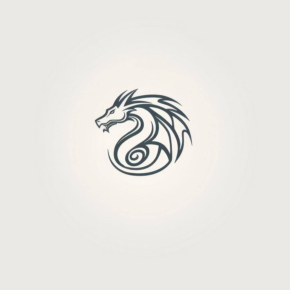 Dragon icon logo creativity cartoon.