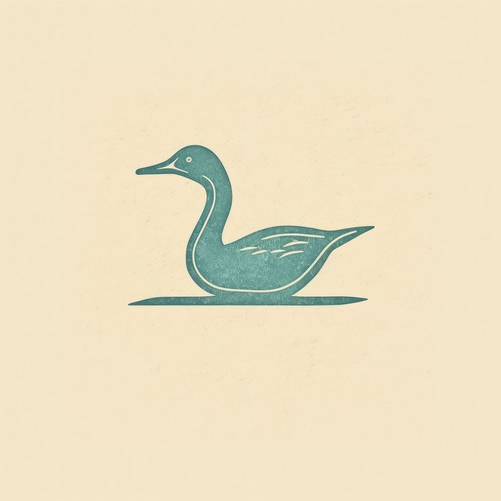 Duck icon drawing animal bird.
