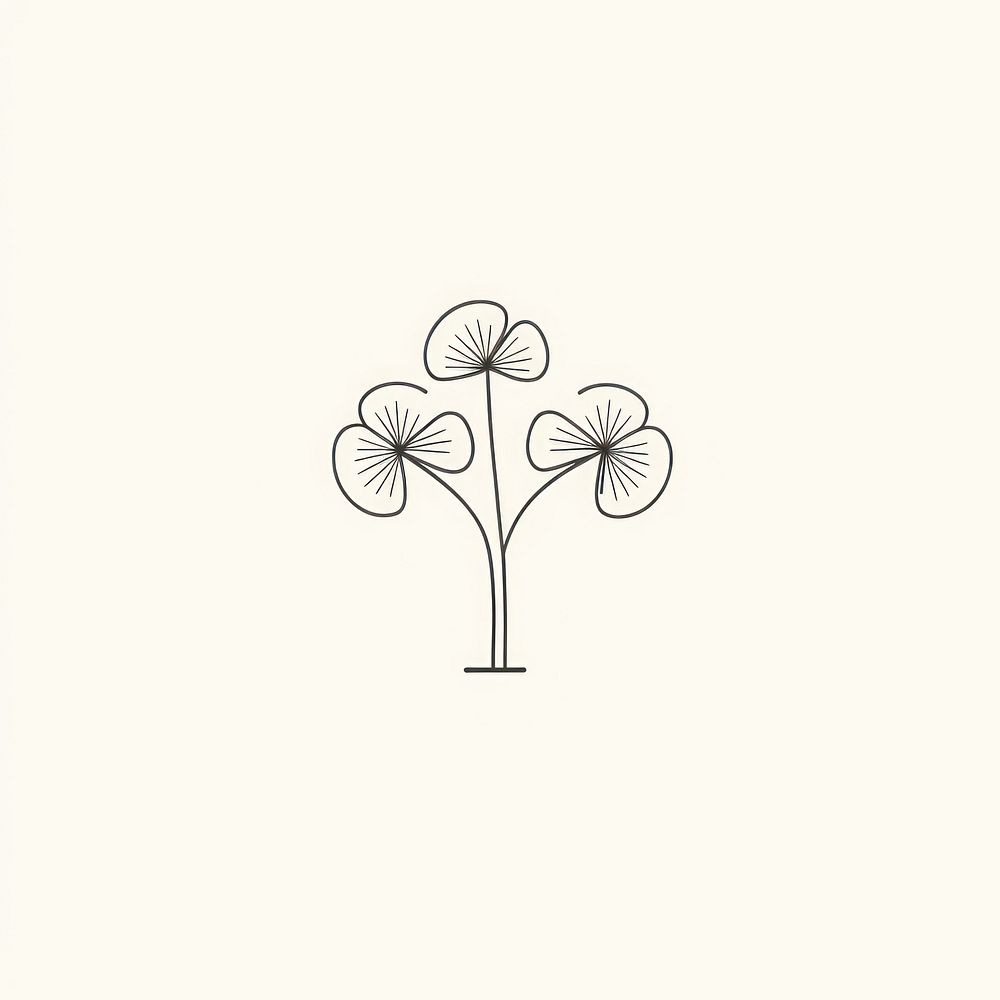 Flowers icon drawing sketch plant.