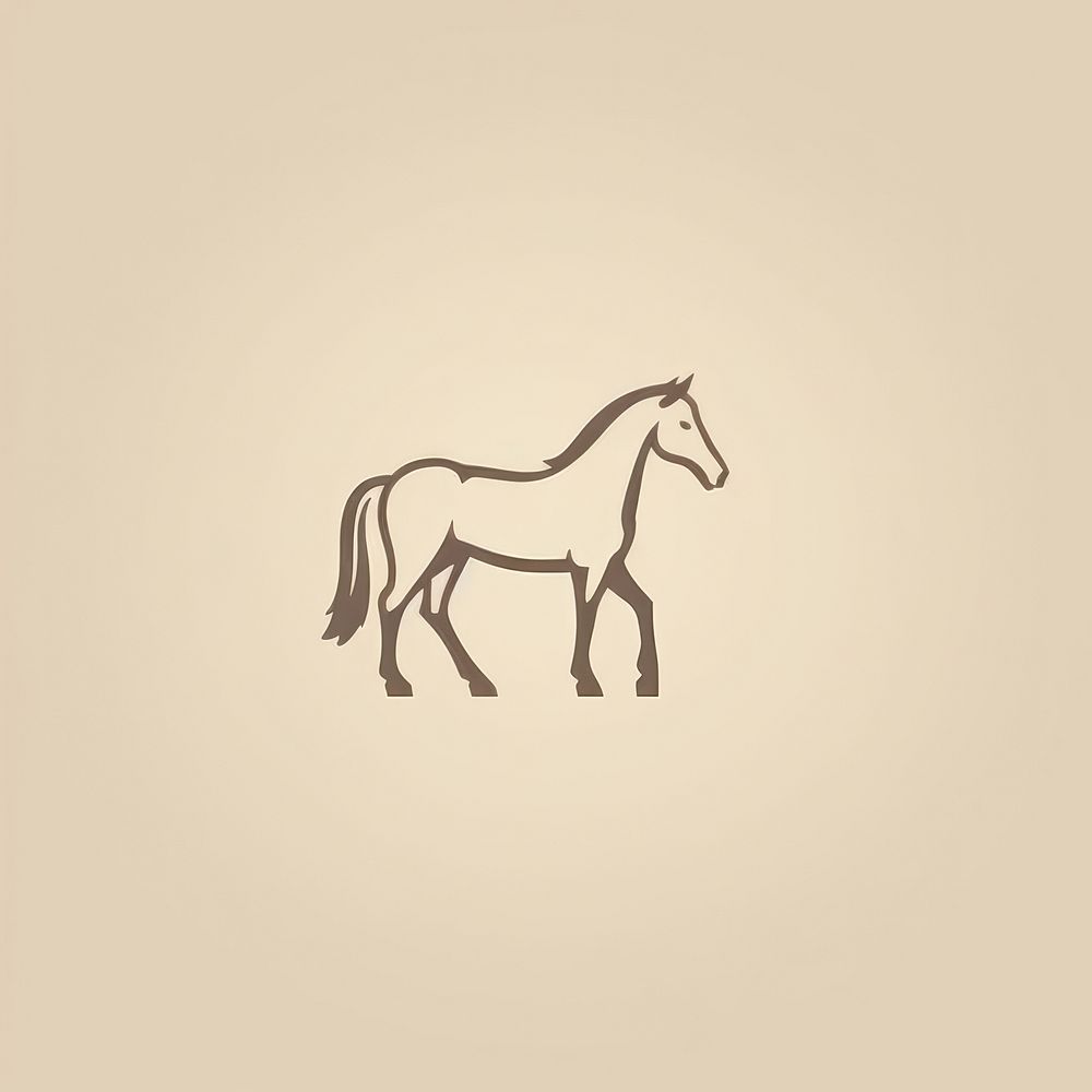Horse icon drawing animal mammal.