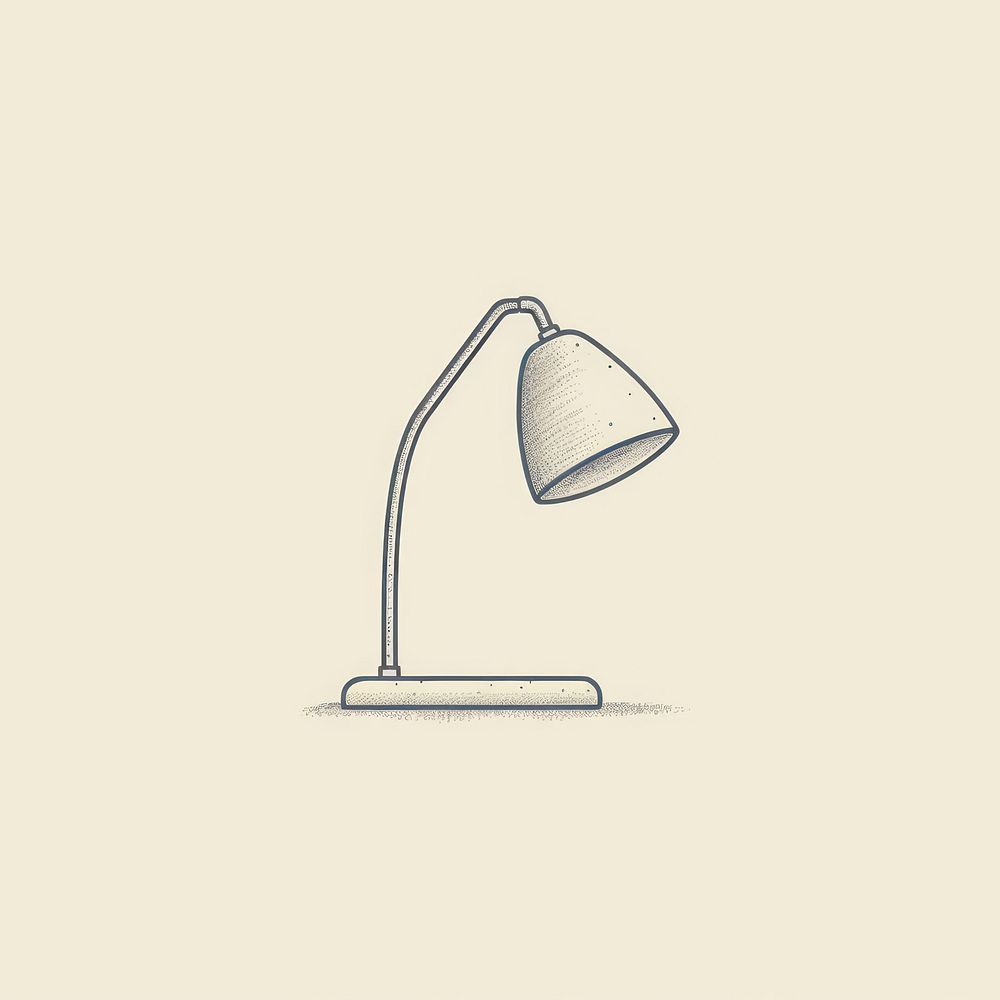 Lamp icon lampshade lighting drawing.