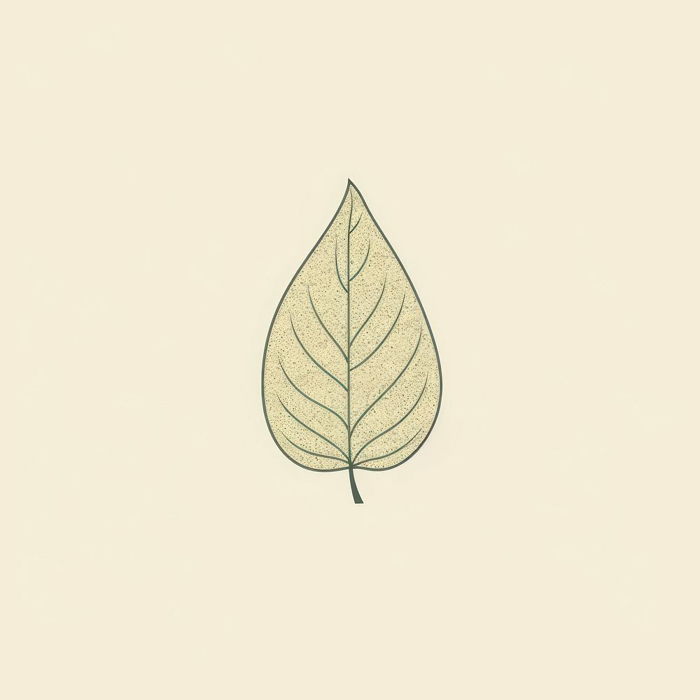 Leaf icon drawing sketch plant.