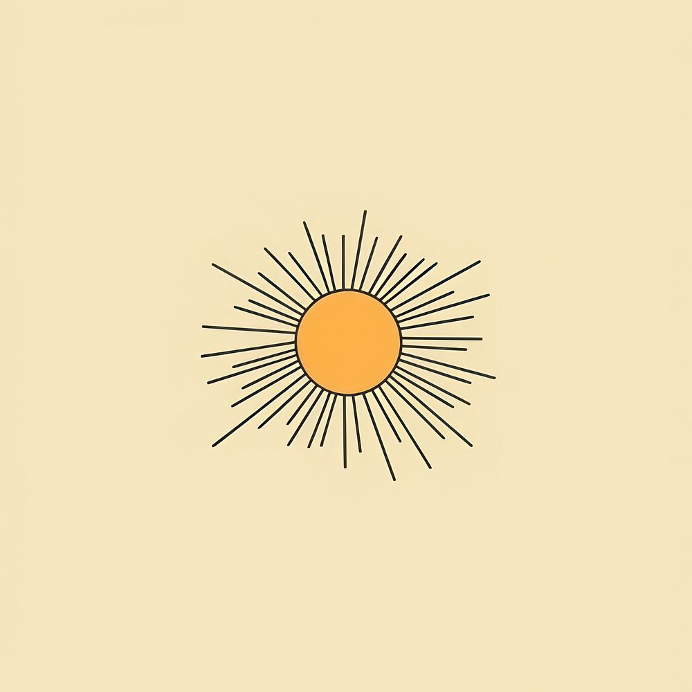 Sun icon outdoors shape sky.