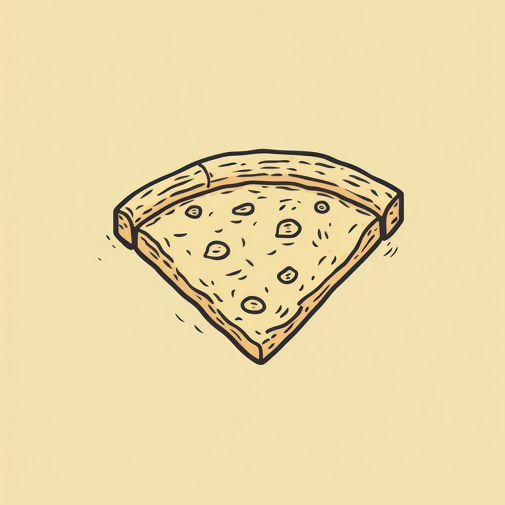 Pizza icon drawing sketch bread.