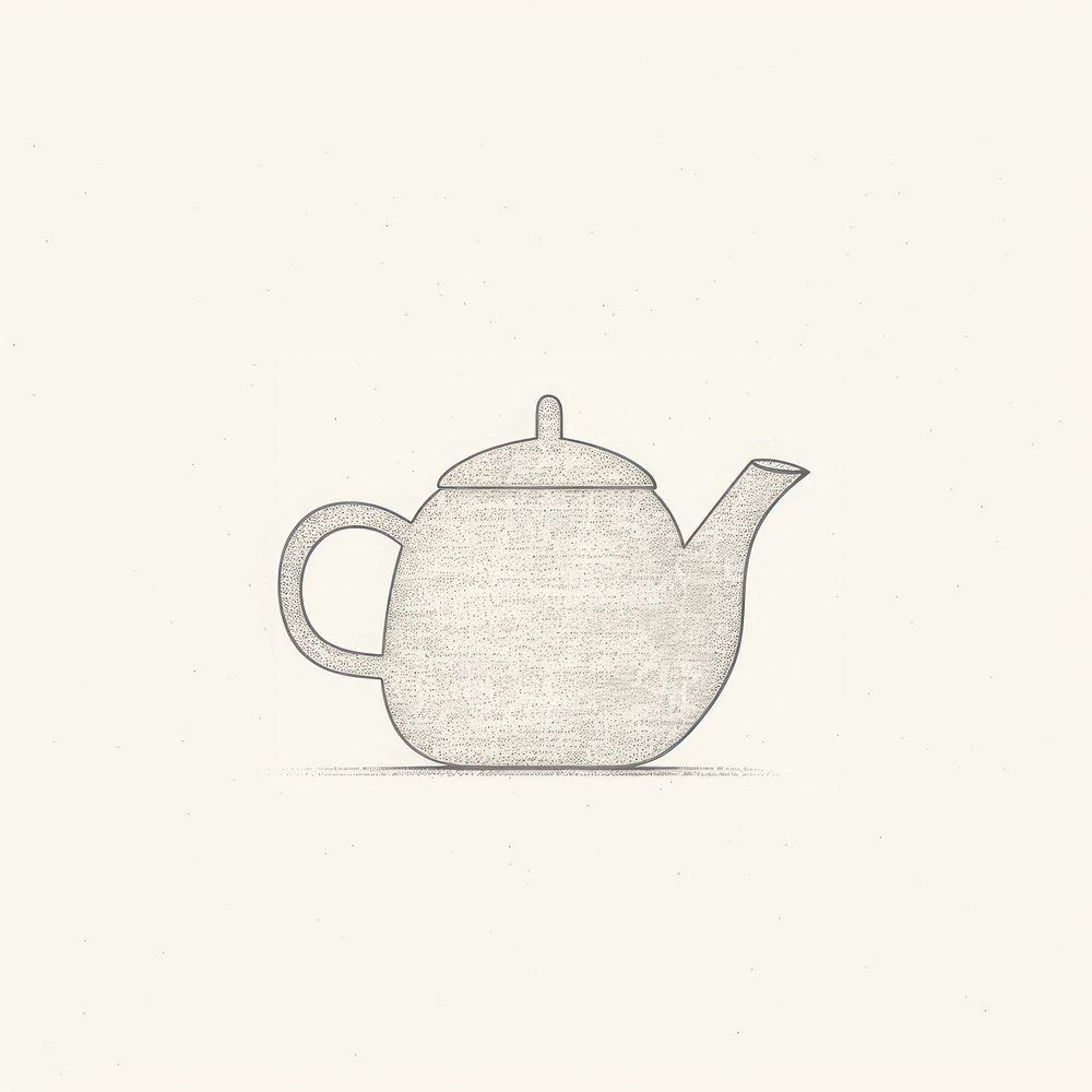 Tae pot icon drawing teapot art.