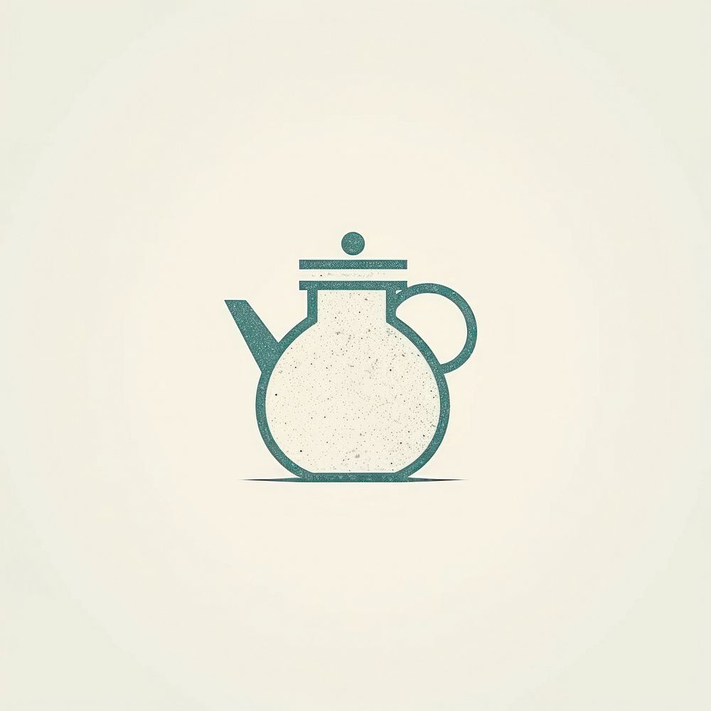 Tae pot icon teapot shape refreshment.