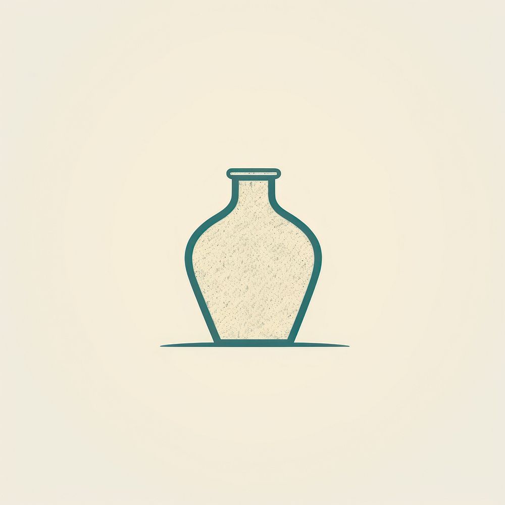 Vase icon refreshment container drinkware.