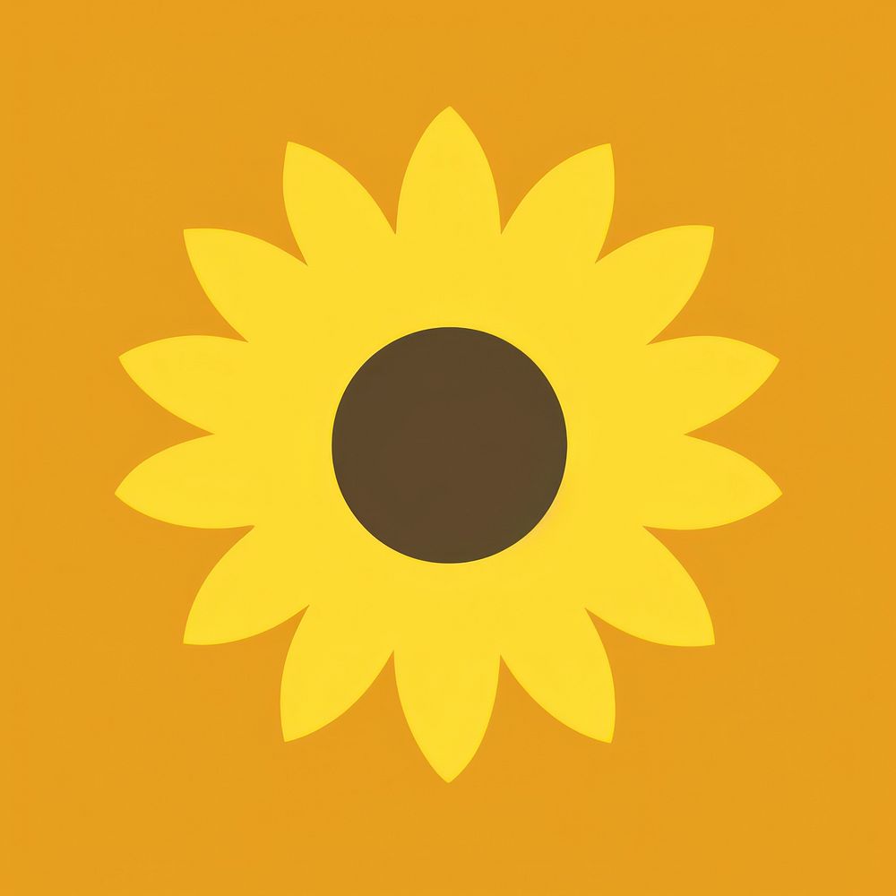 Sunflower icon outdoors nature plant.