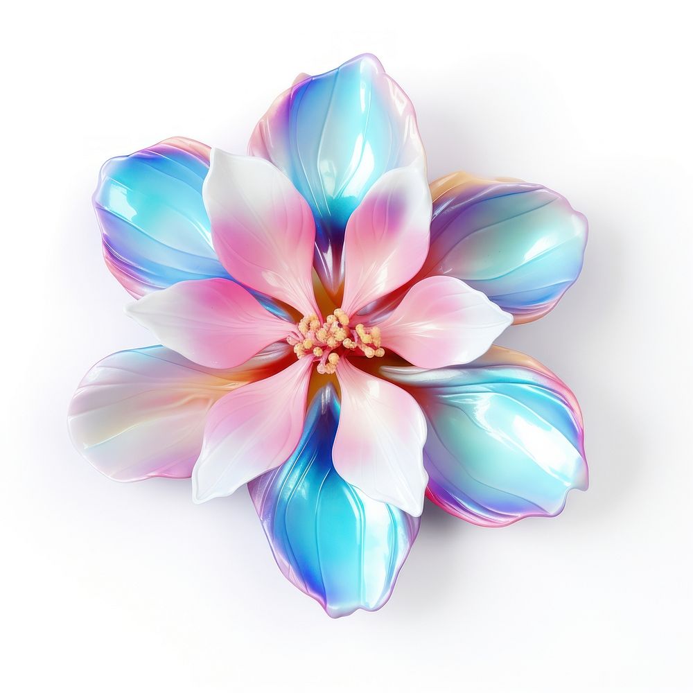Blossom iridescent jewelry flower petal.