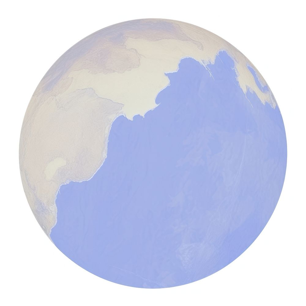 Blue marble distort shape planet space globe.