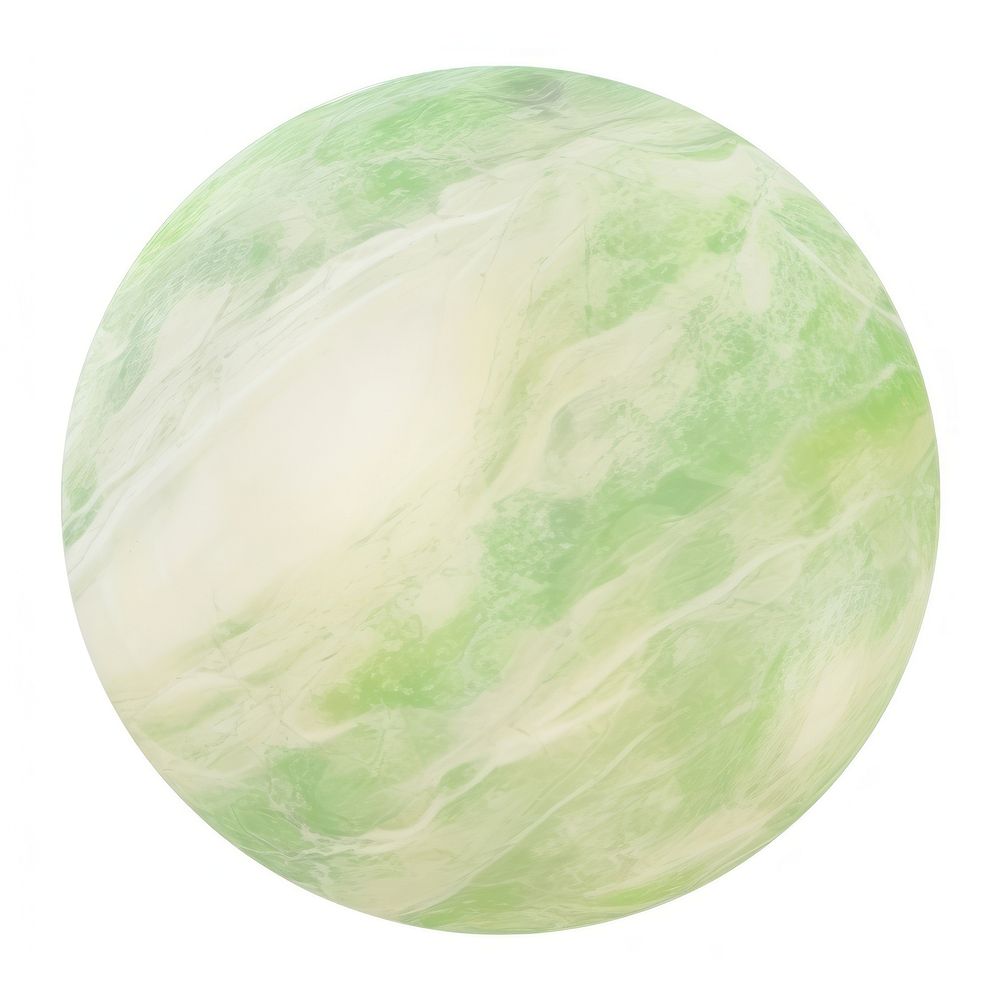 Green marble distort shape backgrounds sphere white background.