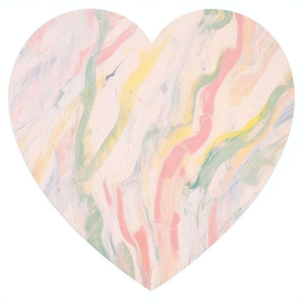Heart marble distort shape backgrounds abstract painting.