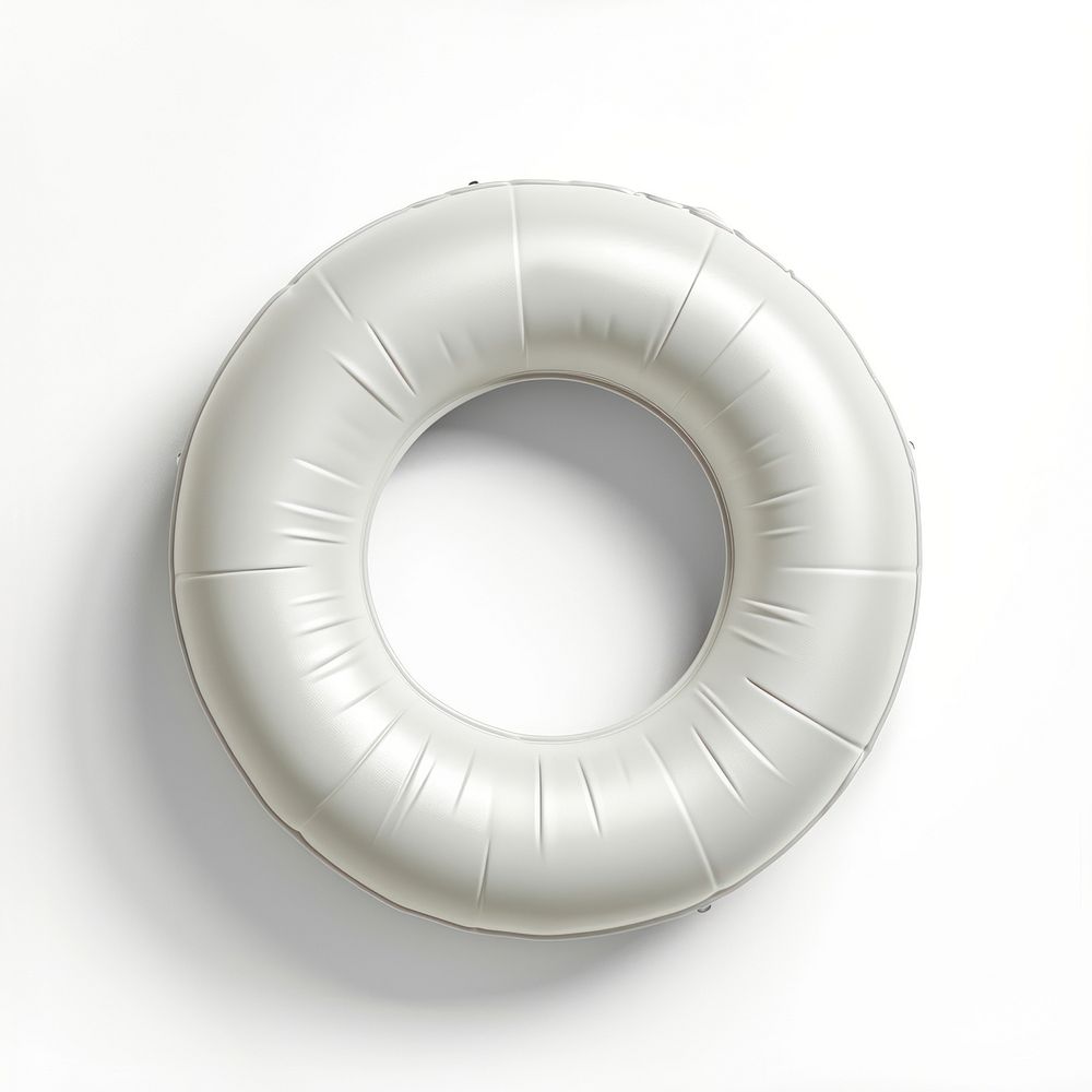 Swim ring  white background inflatable simplicity.