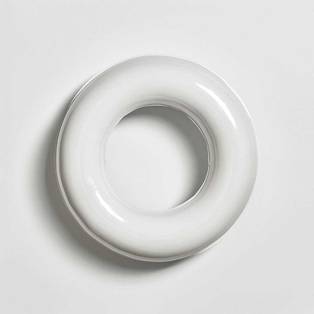 Swim ring  white simplicity porcelain.