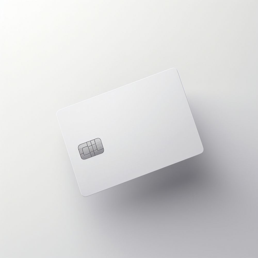 Credit card  white background electronics hardware.