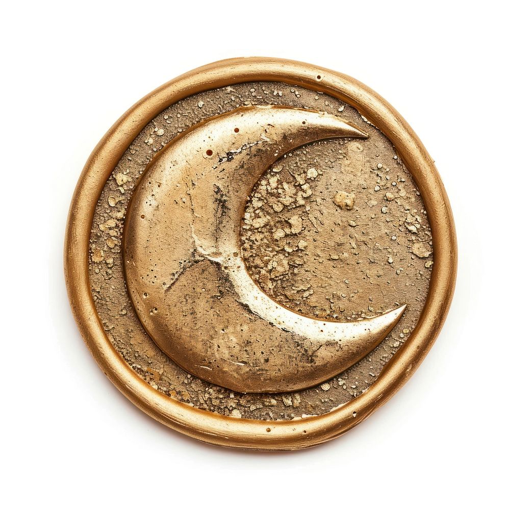 Bronze money gold coin.