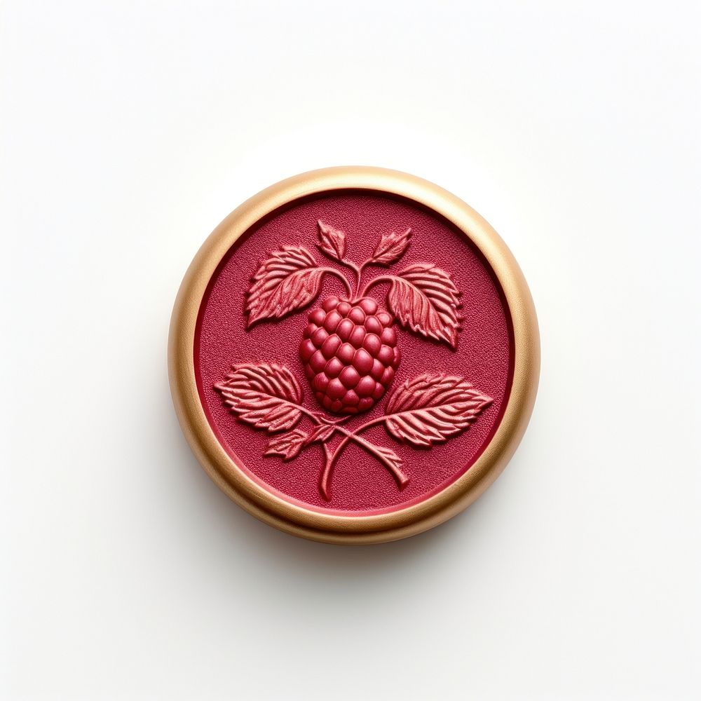 Seal Wax Stamp Raspberry raspberry jewelry locket.