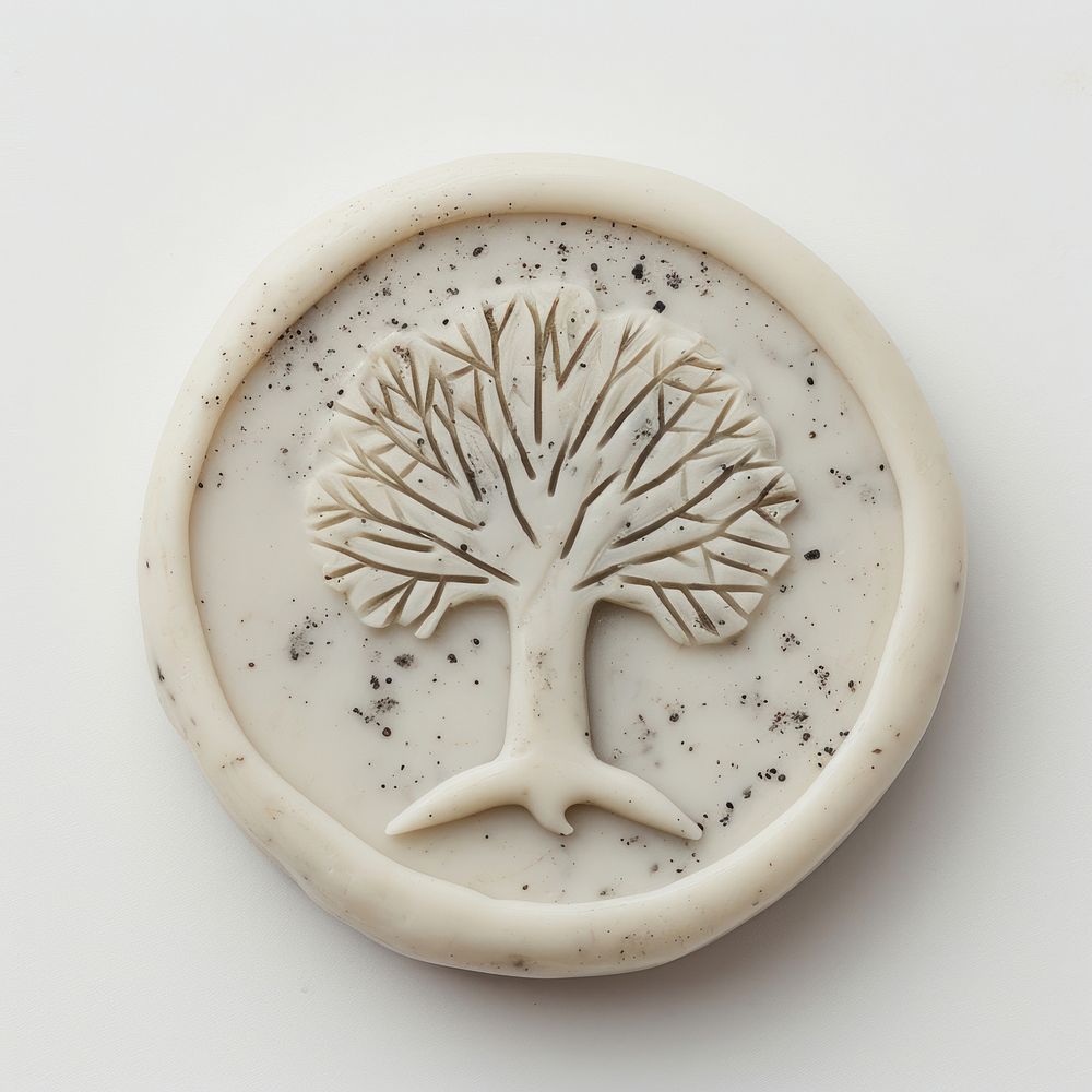 Seal Wax Stamp tree art creativity porcelain.