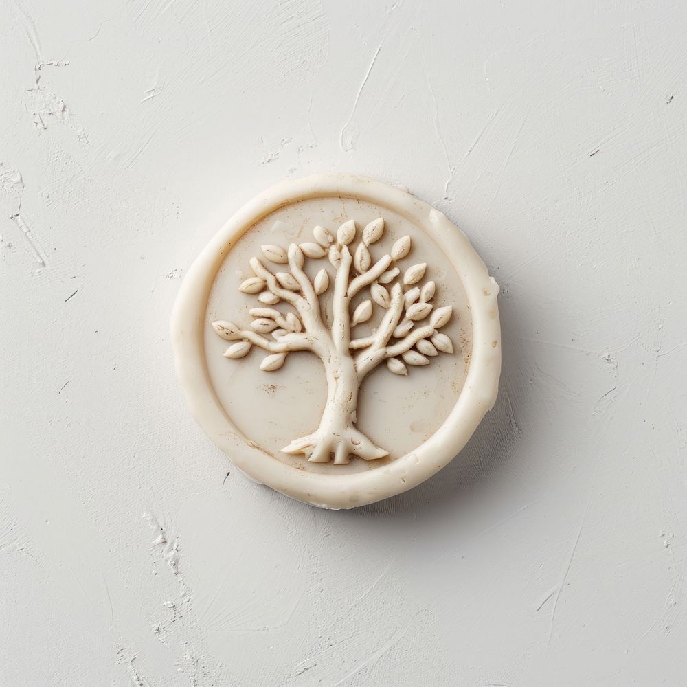 Seal Wax Stamp tree craft creativity circle.