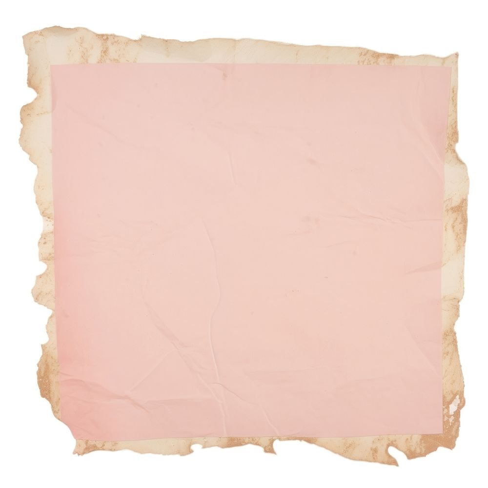 Pink ripped paper backgrounds text white background.