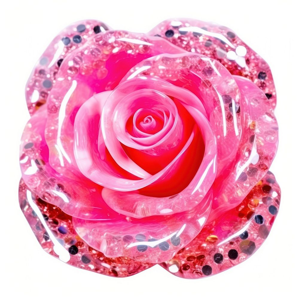 Pink rose jewelry flower plant. AI generated Image by rawpixel.