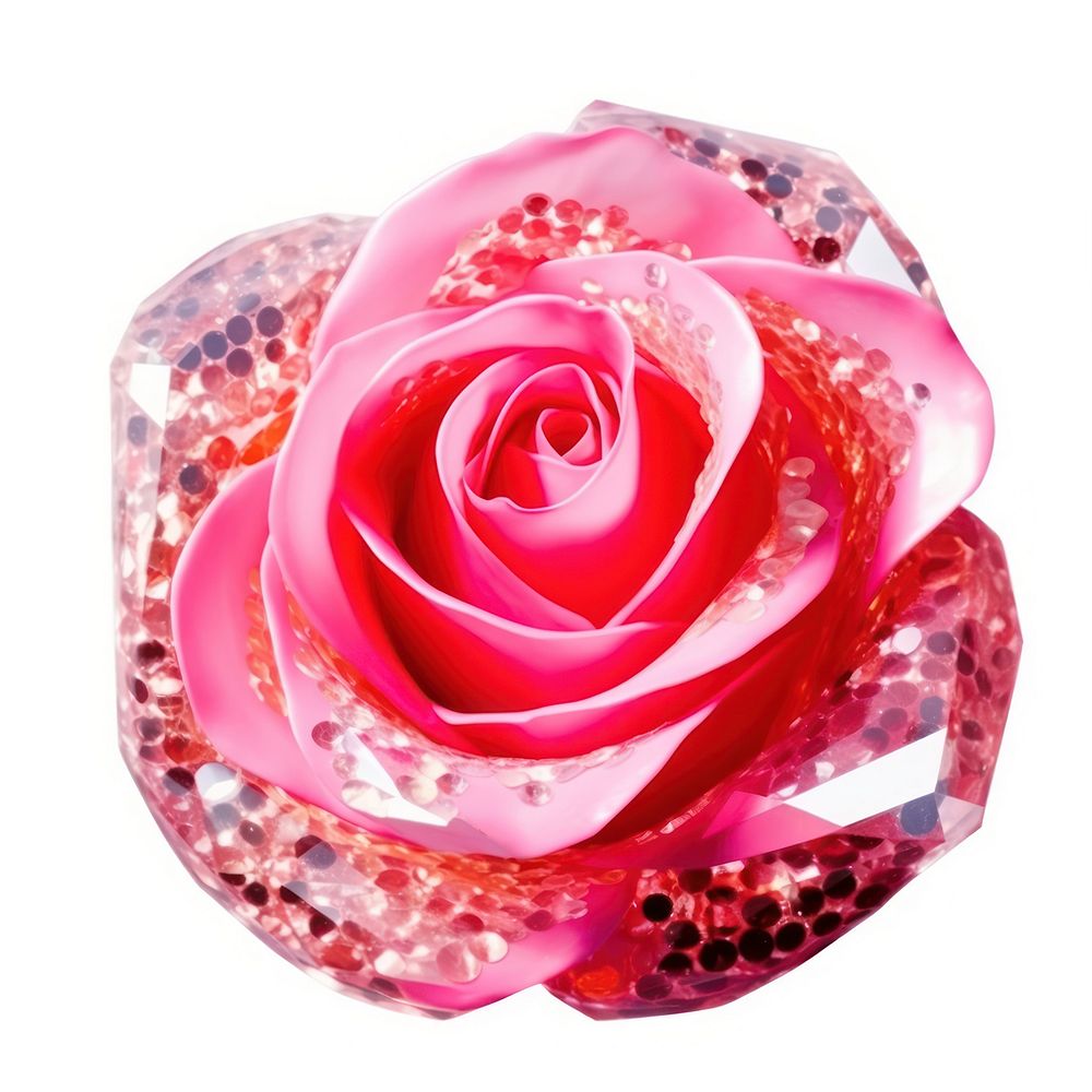 Pink rose jewelry flower petal. AI generated Image by rawpixel.