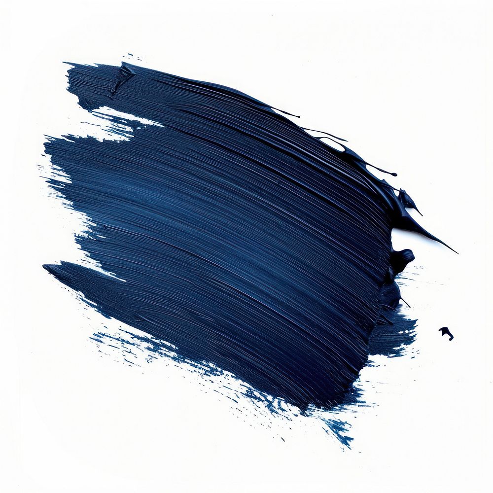 Dark blue brush stroke backgrounds paint white background.
