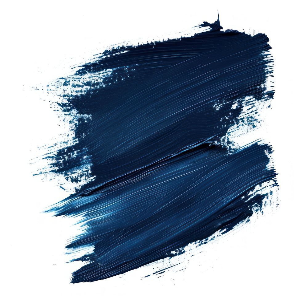 Dark blue brush stroke backgrounds paint white background.