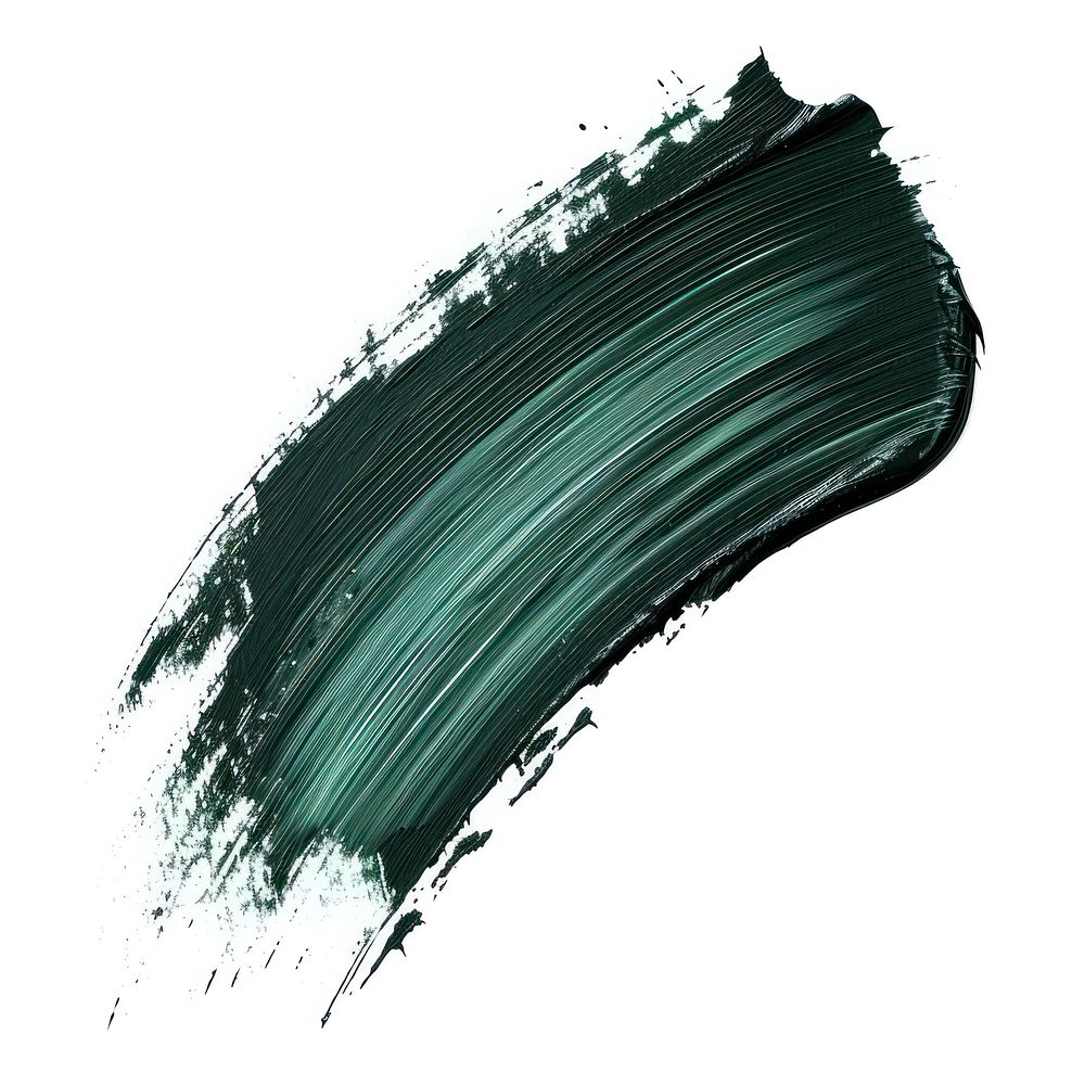 Dark green brush stroke backgrounds paint white background.