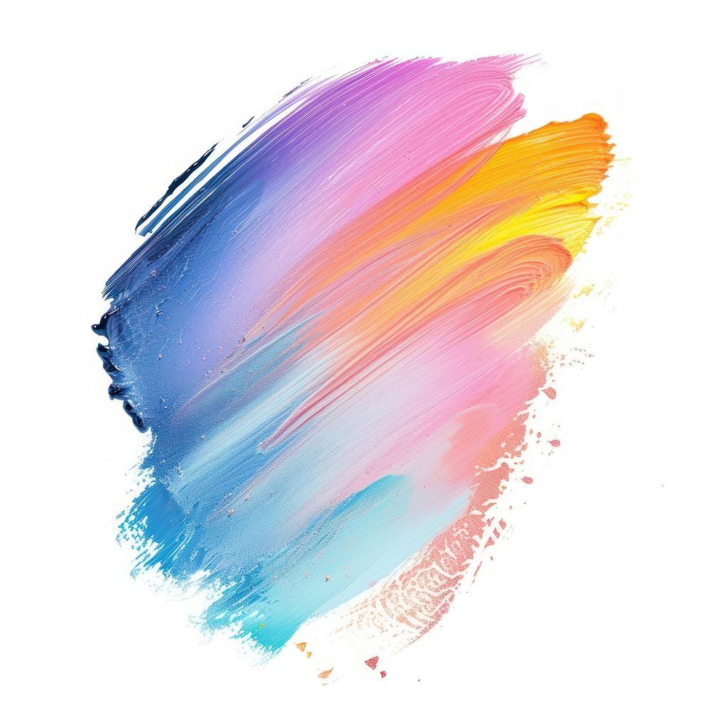 Pastel colorful brush stroke backgrounds painting white background.