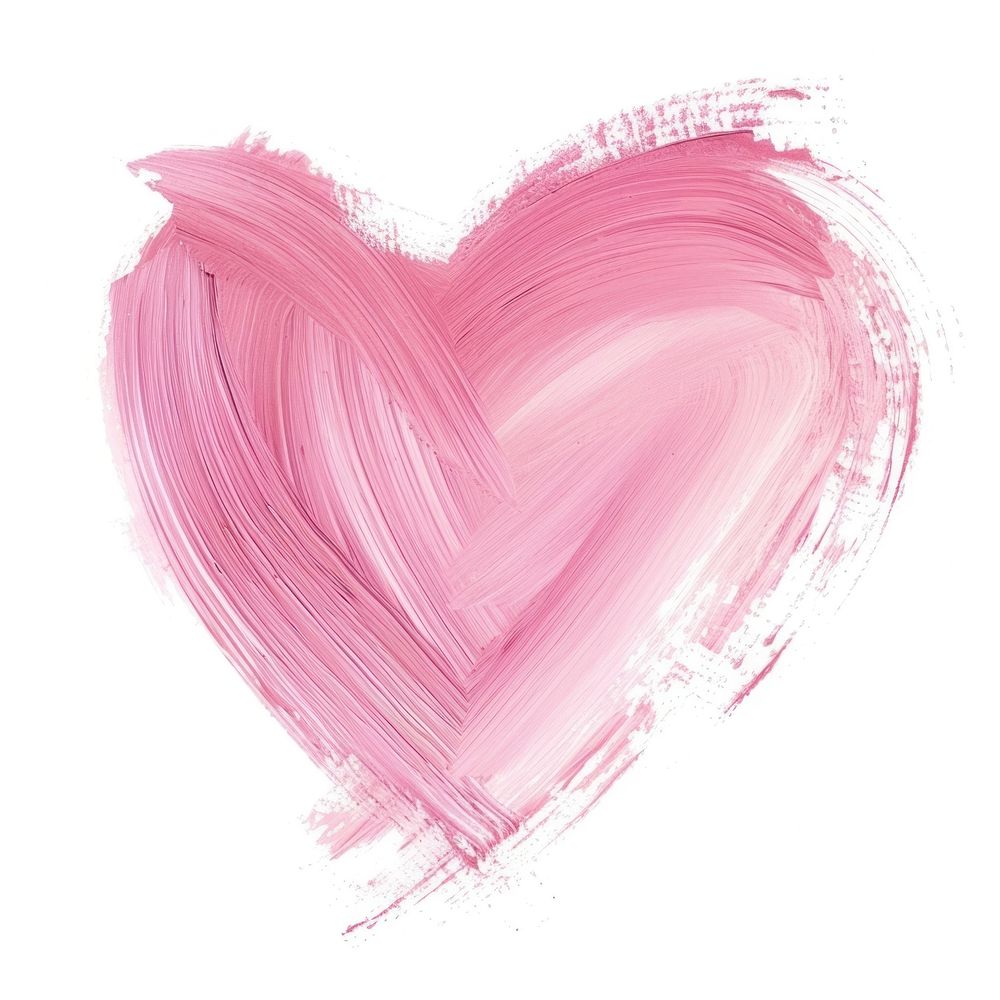 Pastel pink heart shapbrush stroke backgrounds drawing sketch.
