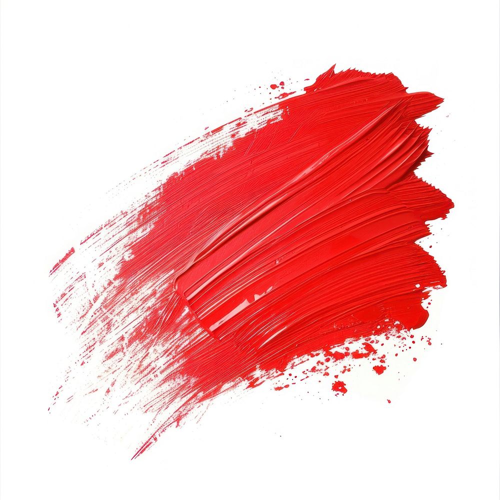 Pastel red brush stroke backgrounds paint white background.