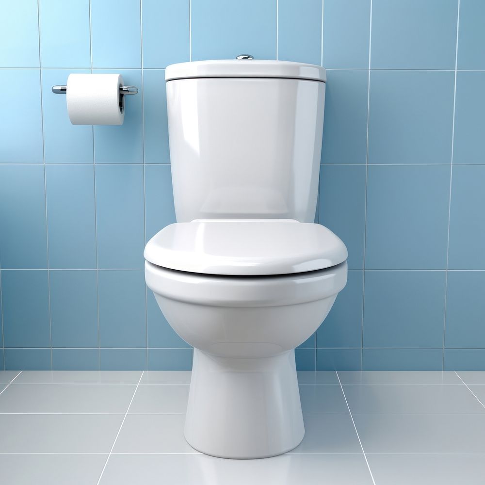 A Open flush toilet bathroom convenience flooring.