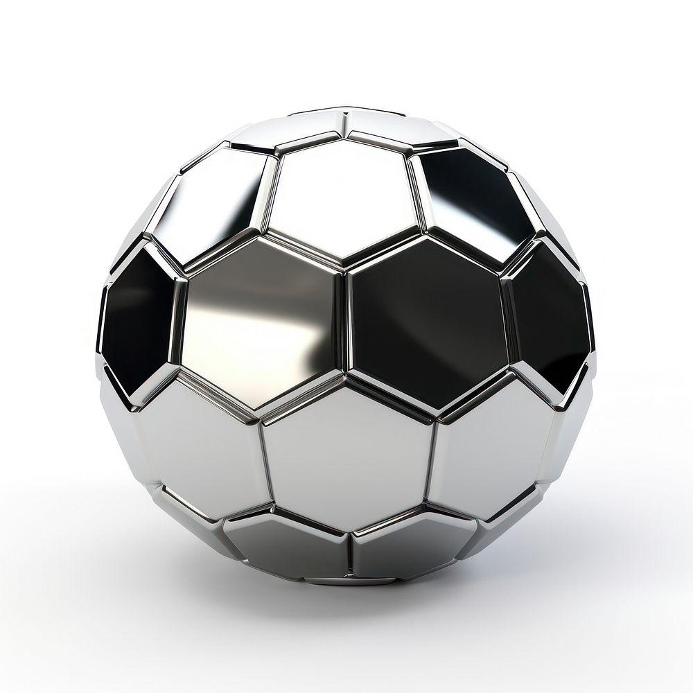 Hexagon ball Chrome material football hexagon sports.