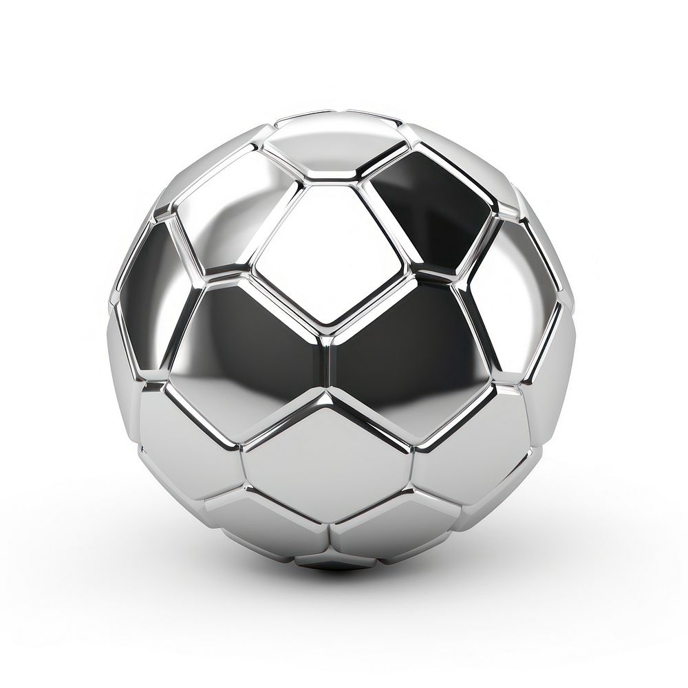 Hexagon ball Chrome material football hexagon sports.