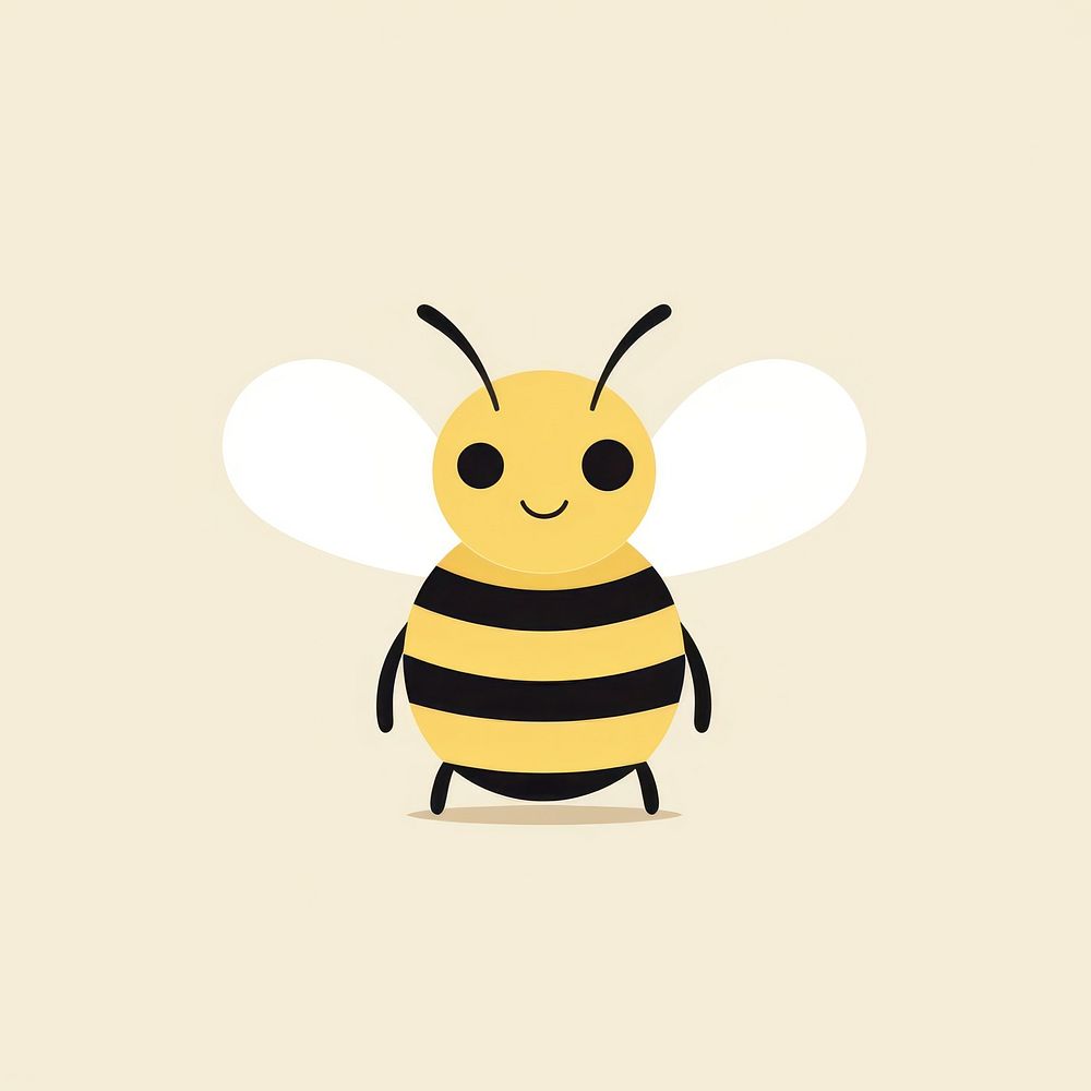 Bee cartoon animal insect. AI generated Image by rawpixel.
