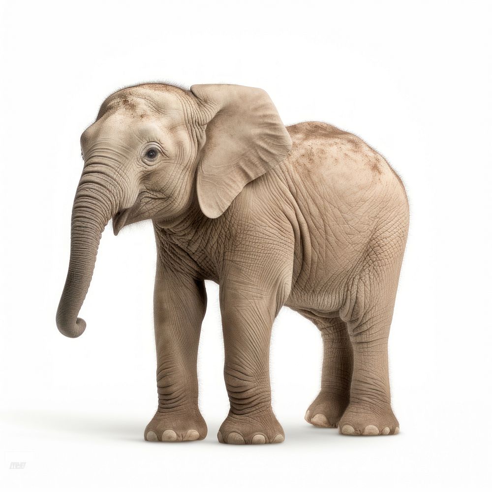 Baby elephant wildlife standing animal. AI generated Image by rawpixel.