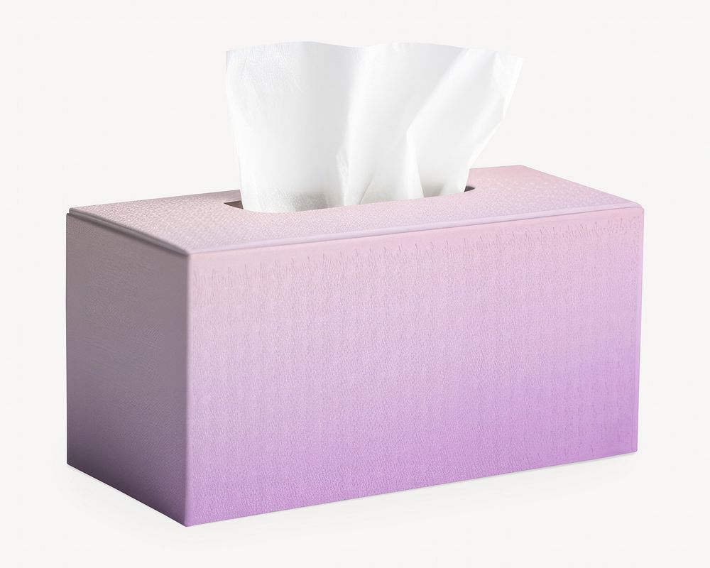 Purple gradient tissue box