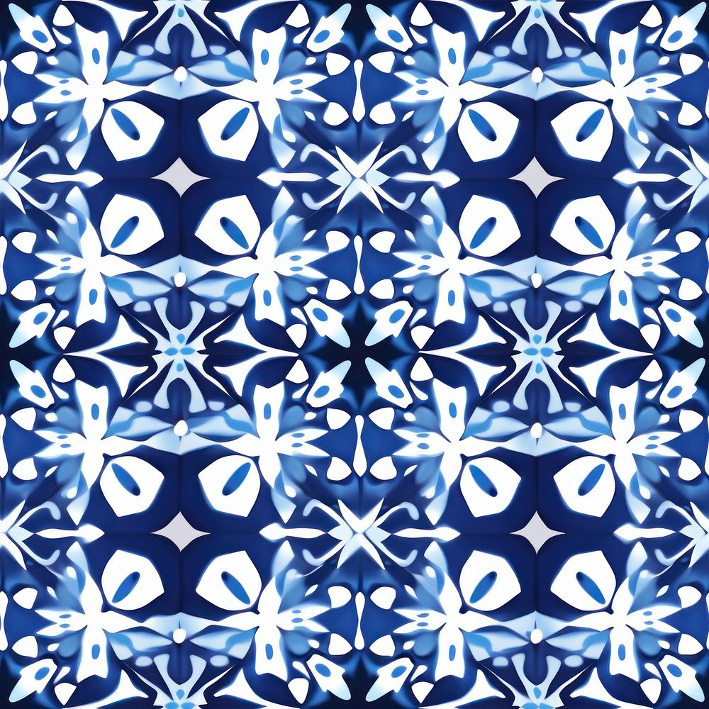 Tile pattern of blossom art backgrounds blue.