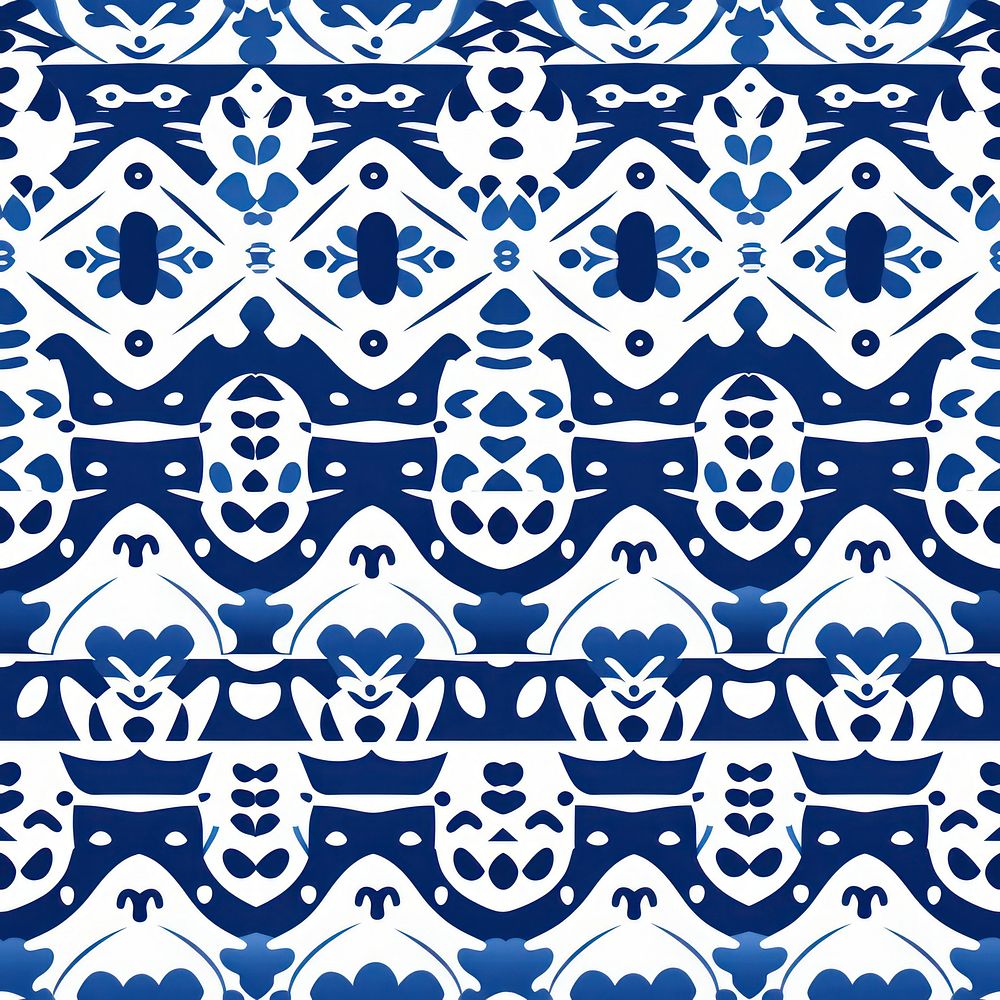 Tile pattern of heart backgrounds blue creativity.