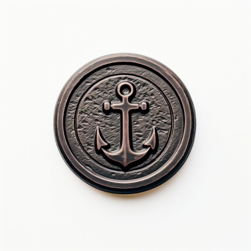 Anchor Seal Wax Stamp circle locket shape.