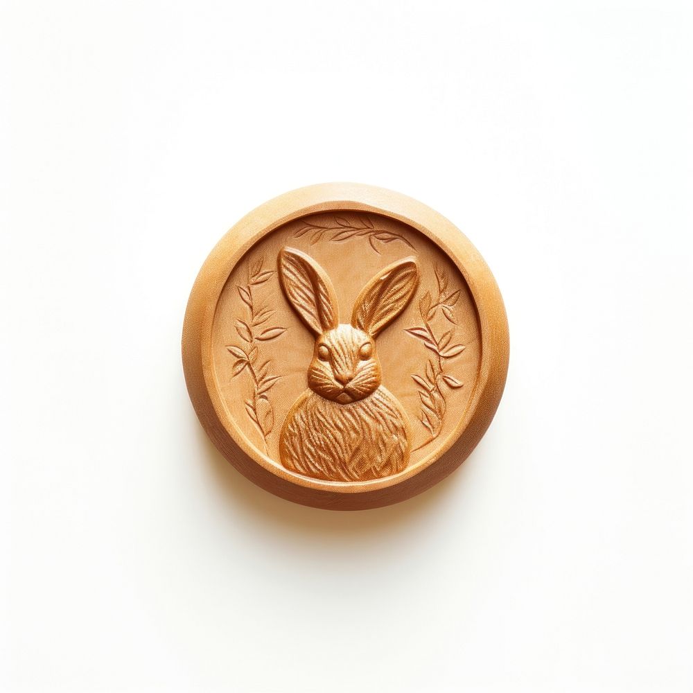 Bunny Seal Wax Stamp circle shape craft.