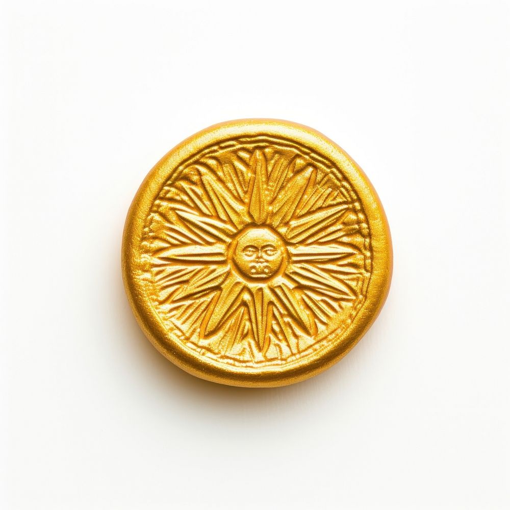 Seal Wax Stamp tarot sun jewelry circle locket.